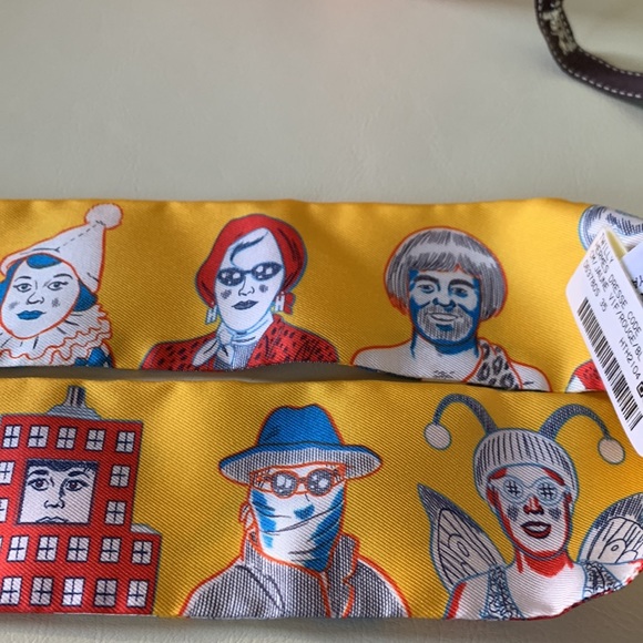 New and Authentic Hermes Dress Code twilly - Yellow - Picture 12 of 13